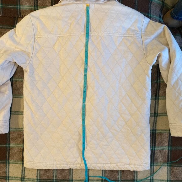 Anthropologie | Oversized Quilted Cream Jacket | Medium - Picture 4 of 14